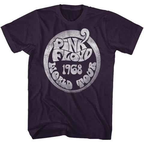 Pink Floyd 1968 World Tour Adult T-Shirt