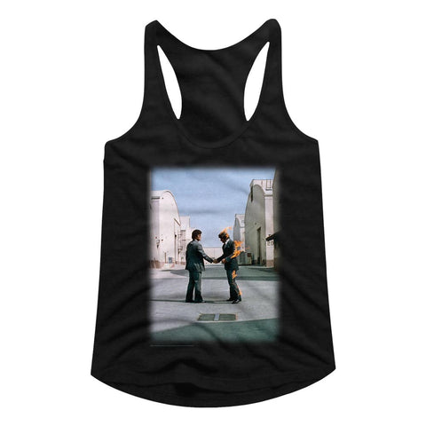 Pink Floyd Wywh Fade Ladies Racerback