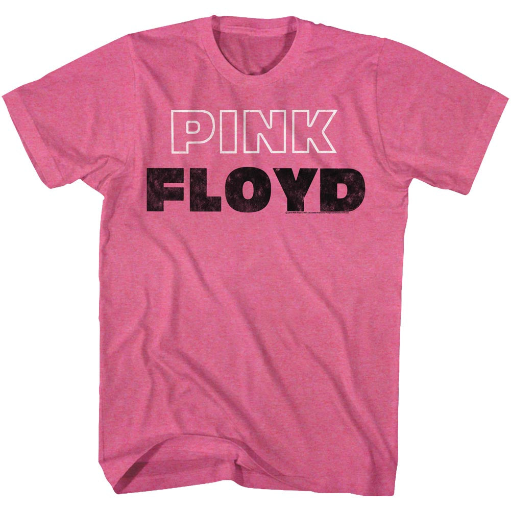 Pink Floyd Pink White Outline Adult T-Shirt