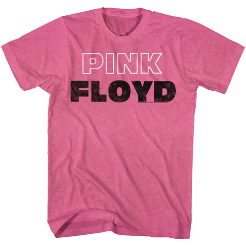 Pink Floyd Pink White Outline Adult T-Shirt