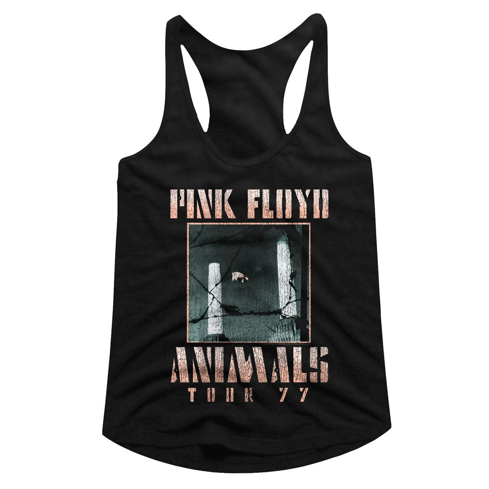 Pink Floyd Animals Tour 77 Ladies Racerback