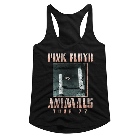 Pink Floyd Animals Tour 77 Ladies Racerback