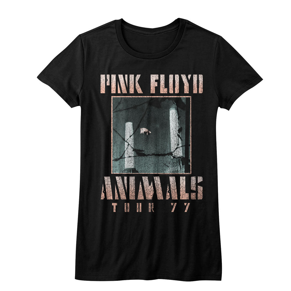 Pink Floyd Animals Tour 77 Ladies T-Shirt