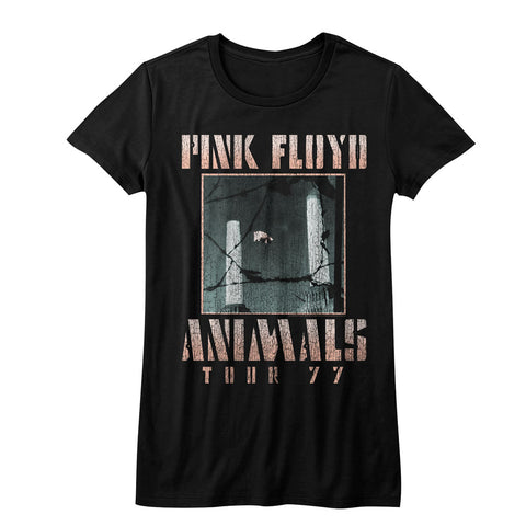 Pink Floyd Animals Tour 77 Ladies T-Shirt