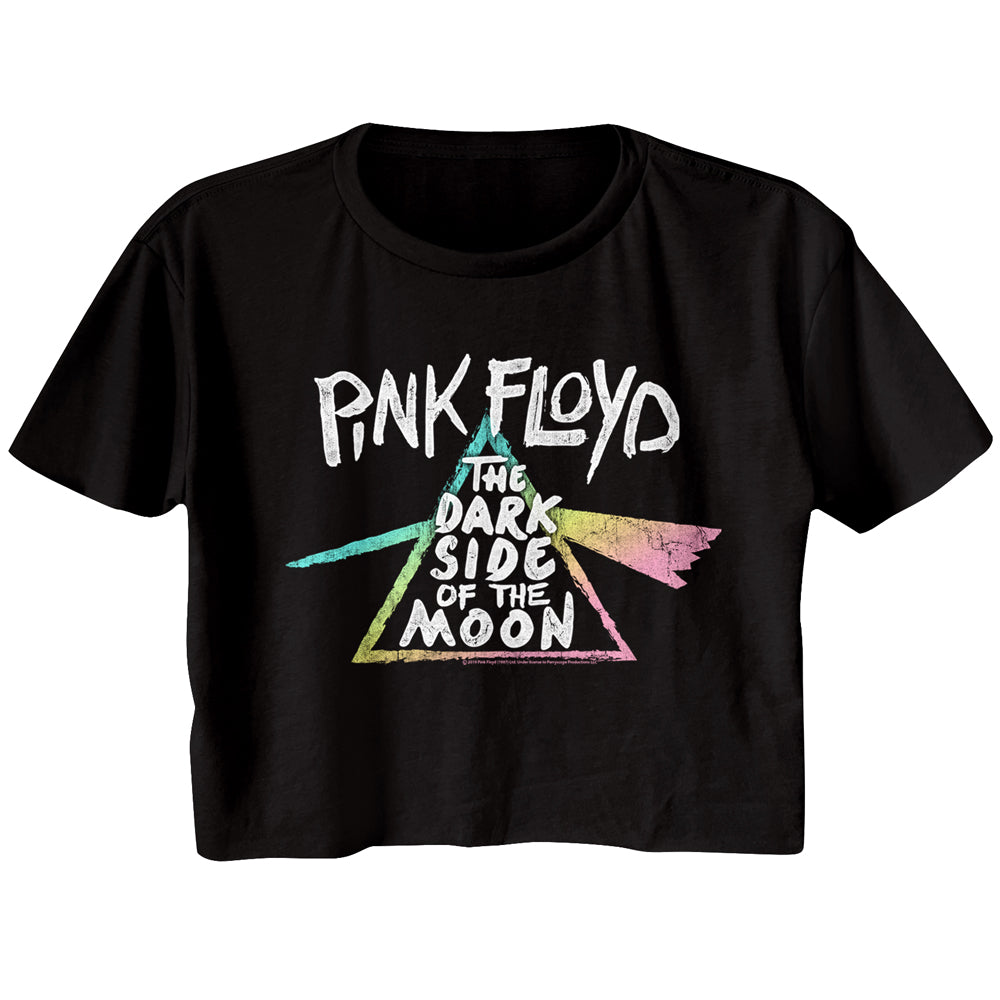 Pink Floyd Dark Side Gradient Ladies Festical Cali Crop