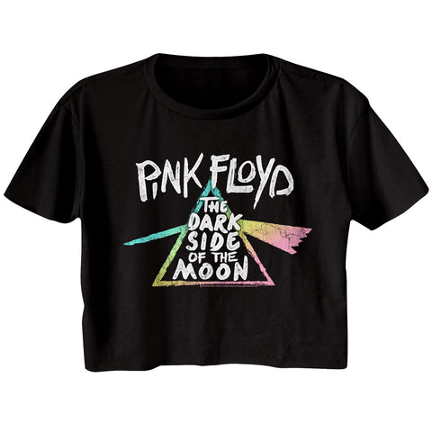 Pink Floyd Dark Side Gradient Ladies Festical Cali Crop