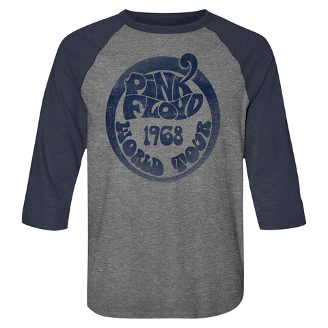 Pink Floyd 1968 World Tour Adult Raglan