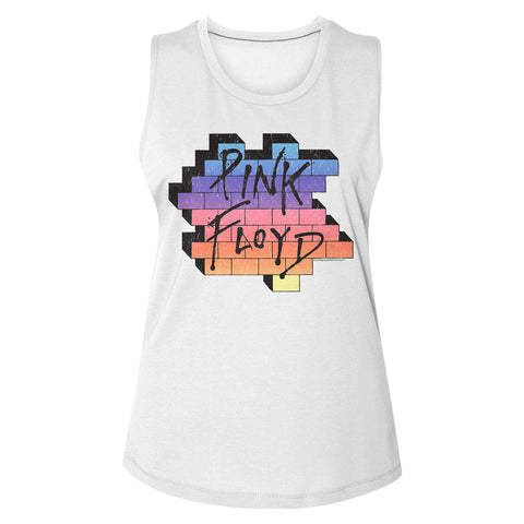 Pink Floyd Rainbow Wall  Women's Tank