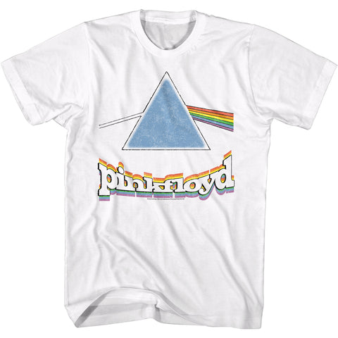Pink Floyd Rainbow Prism W/Logo Men's T-Shirt