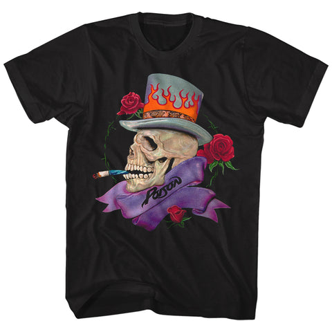 Poison Skull Smokin Poison Adult T-Shirt