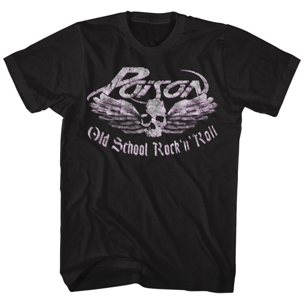 Poison Old School Rock N Roll Adult T-Shirt