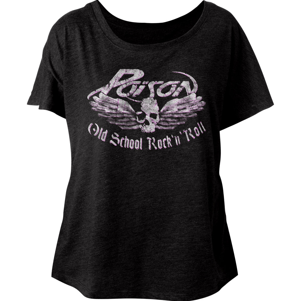 Poison Old School Rock N Roll Ladies Dolman