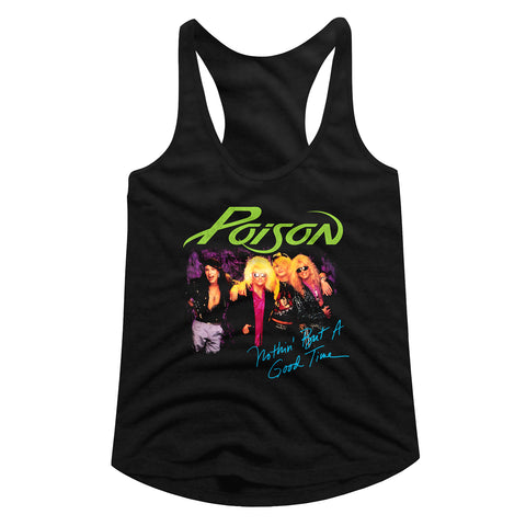 Poison Nothin But A Good Time Ladies Racerback