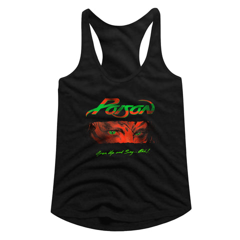 Poison Open Up And Say Ahh Ladies Racerback