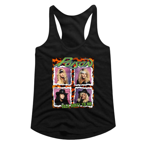 Poison Poison Squares Ladies Racerback