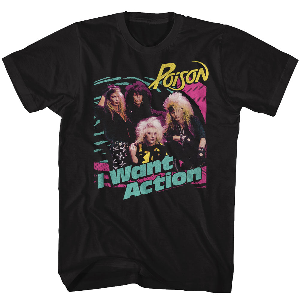 Poison Bright Action Adult T-Shirt