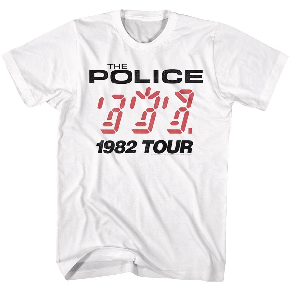 The Police 1982 Tour Adult T-Shirt