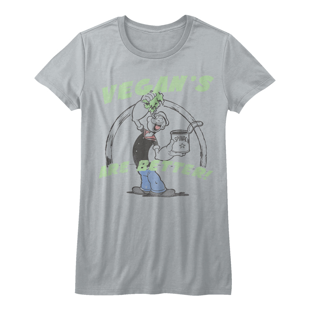 Popeye Vegans Are Better Juniors T-Shirt
