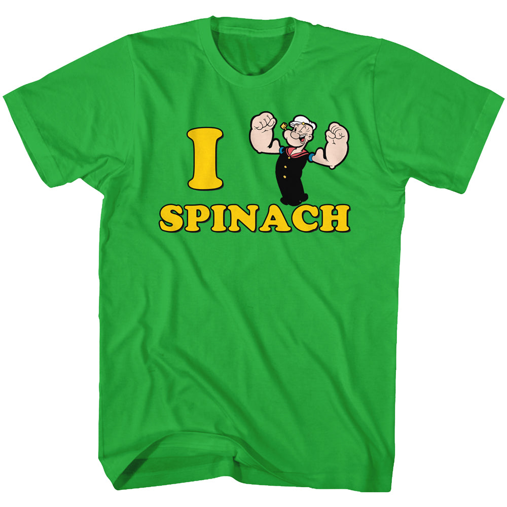 Popeye I <3 Spinach Men'S T-Shirt