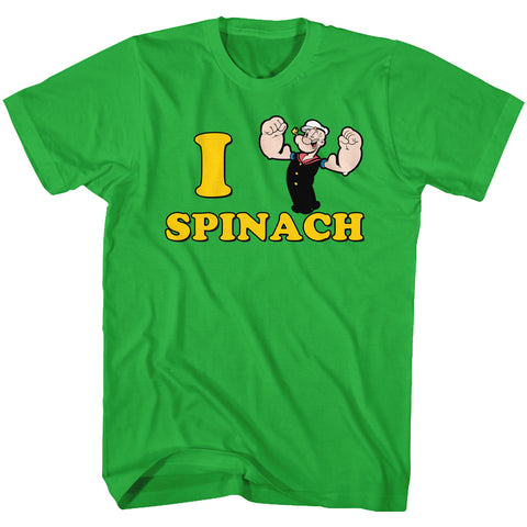 Popeye I <3 Spinach Men'S T-Shirt