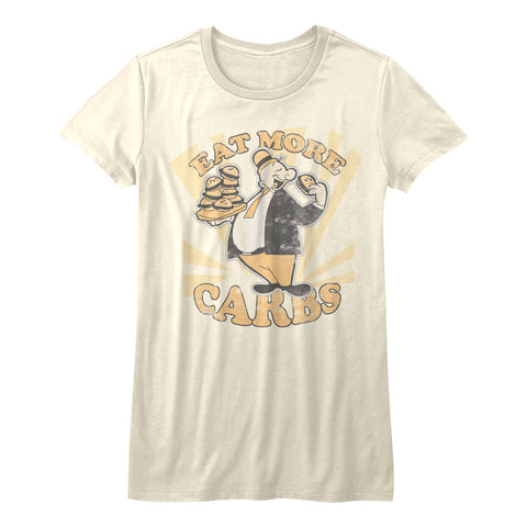 Popeye Eat More Carbs Juniors T-Shirt