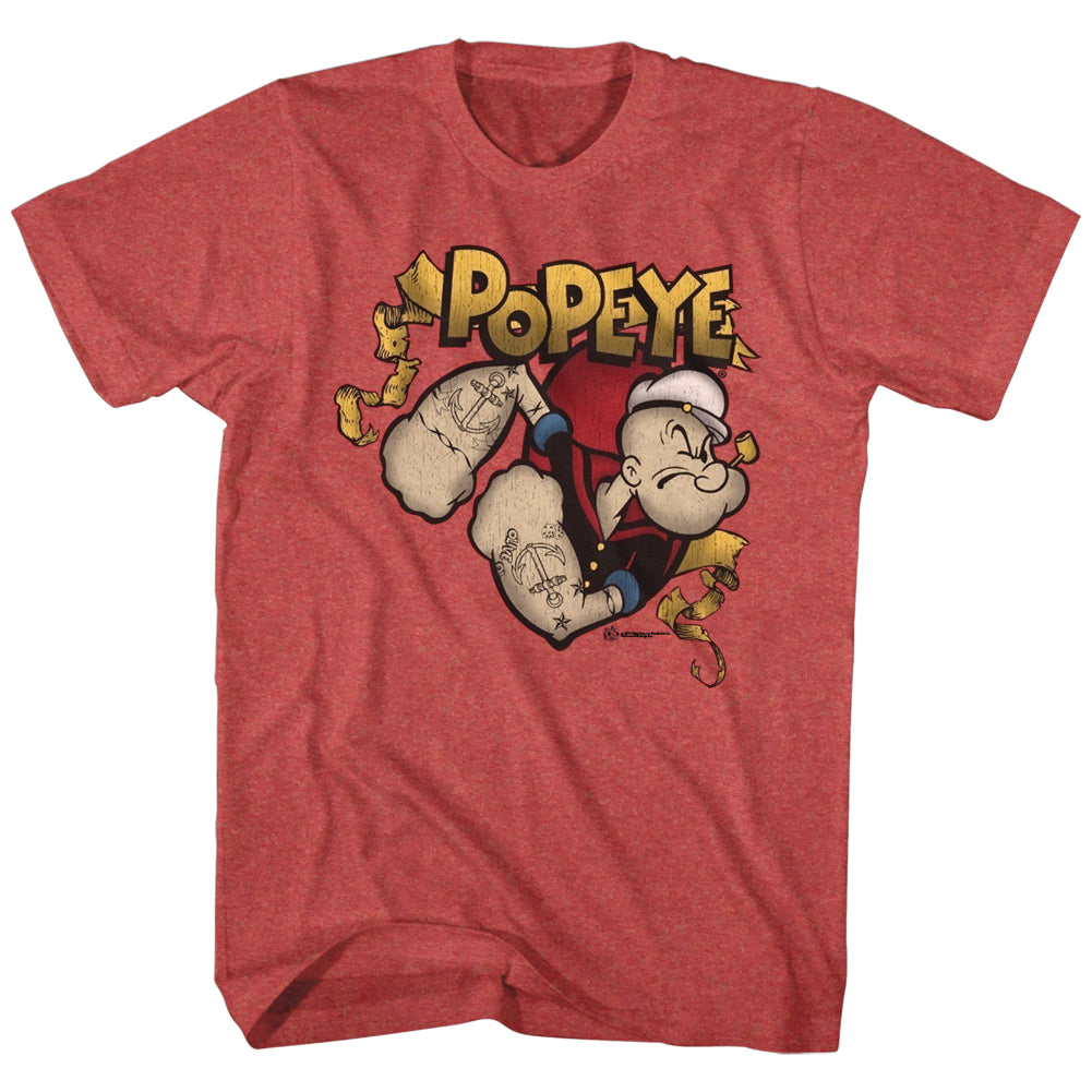 Popeye Gold Banner Men'S T-Shirt