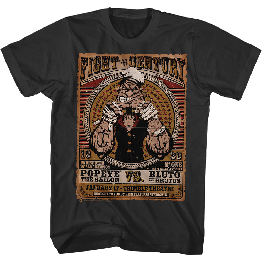 Popeye Fight Of The Century Men'S T-Shirt