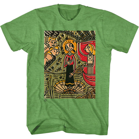 Popeye Mosaic Olive Men'S T-Shirt