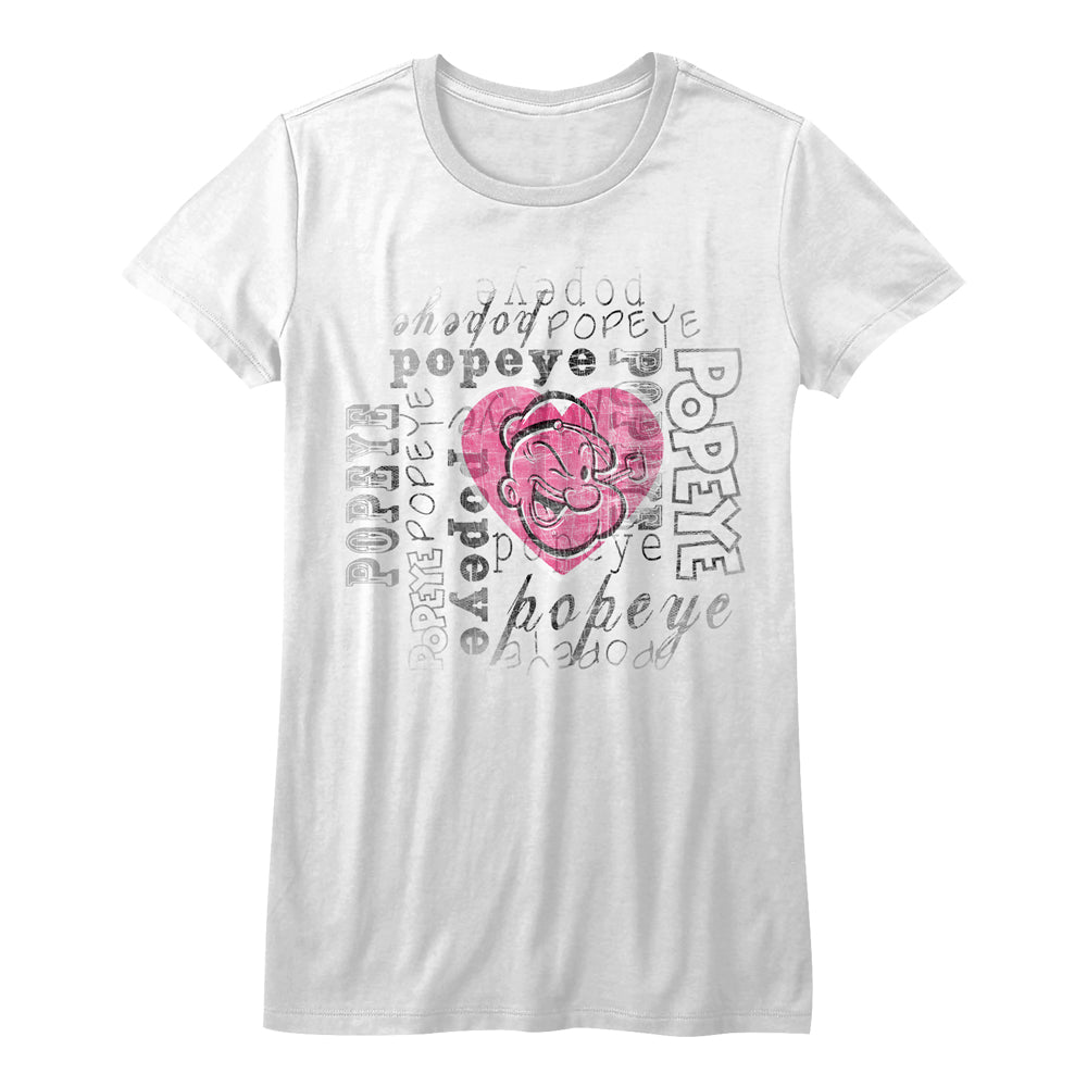 Popeye I Heart Popeye Ladies T-Shirt