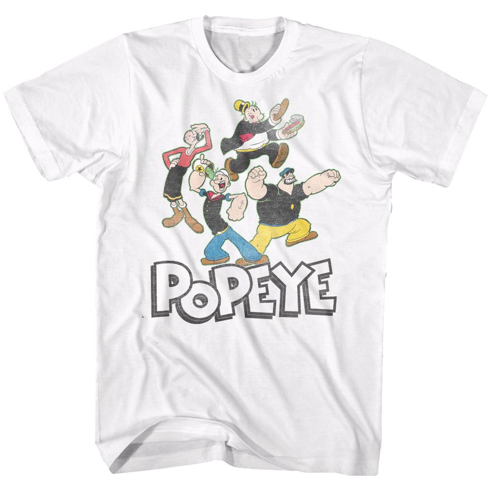 Popeye Pop Group Men'S T-Shirt
