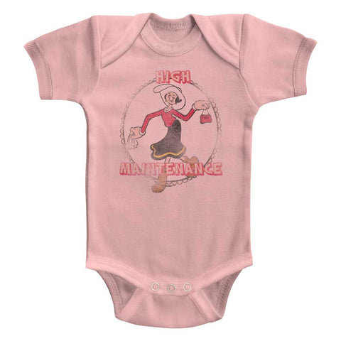 Popeye High Maintenance Baby Bodysuit