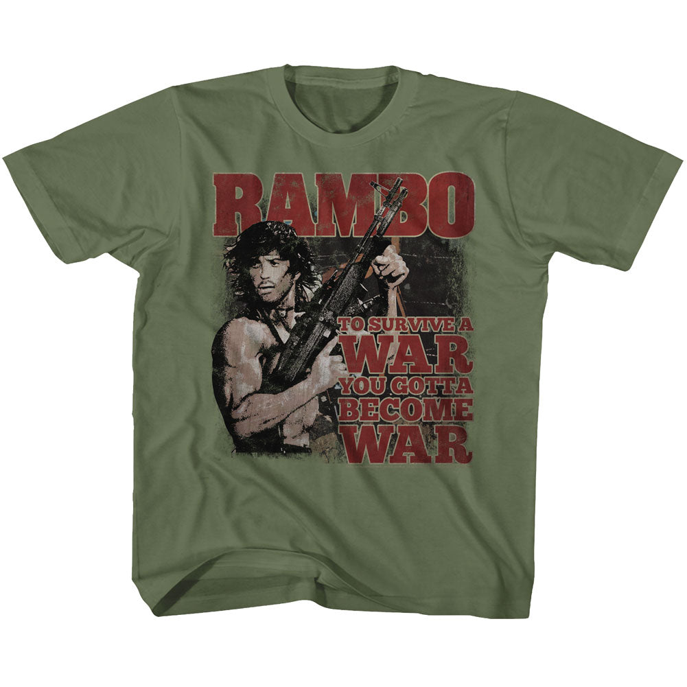 Rambo Become War Youth T-Shirt