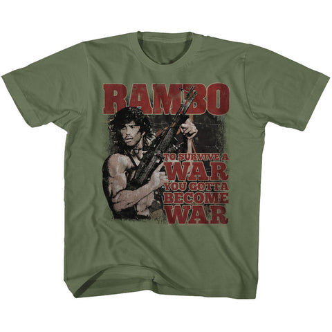 Rambo Become War Youth T-Shirt