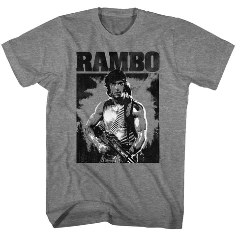 Rambo Black & White Men's T-Shirt