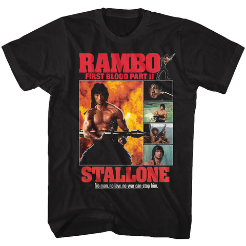 Rambo Part Ii Collage Men's T-Shirt