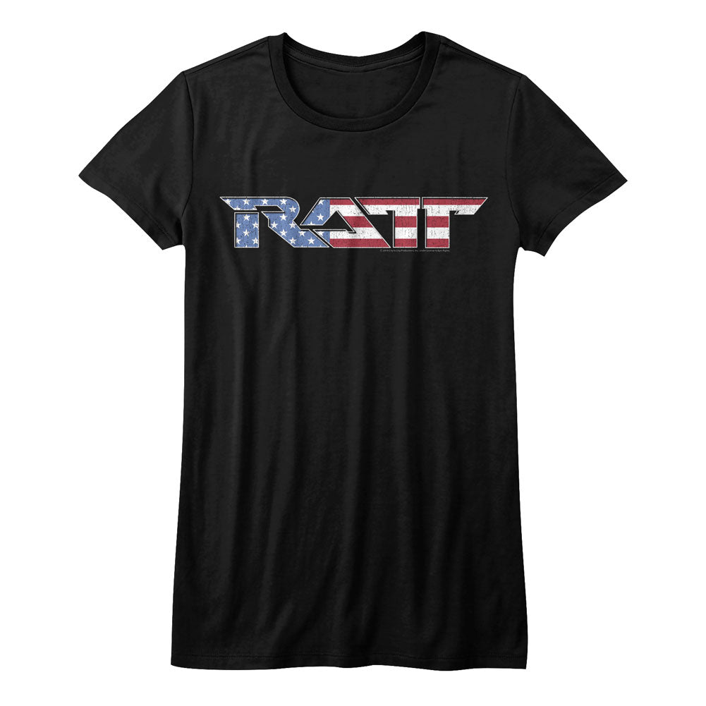 Ratt Flag Logo Ladies T-Shirt