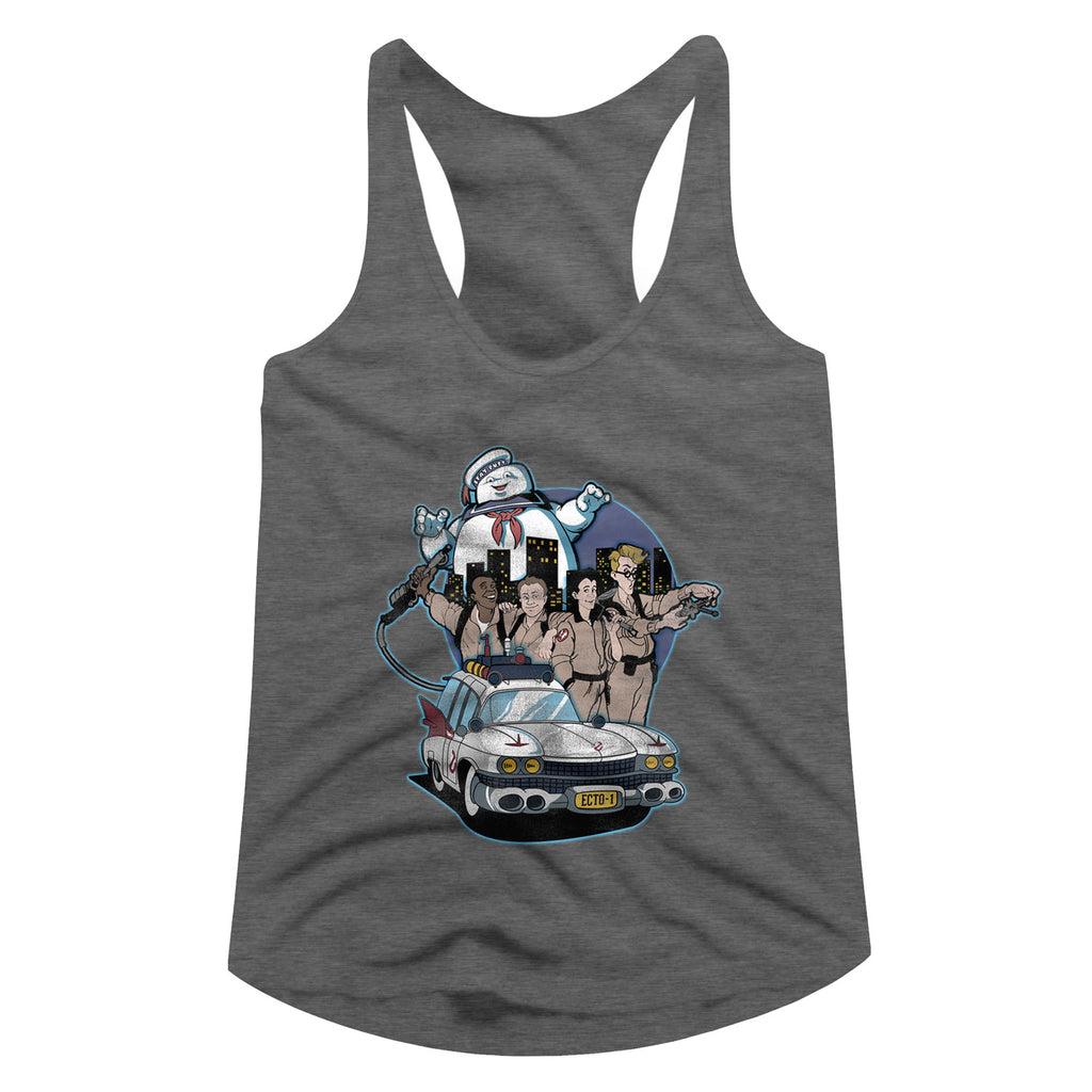 The Real Ghostbusters Bustin' Buddies Ladies Racerback