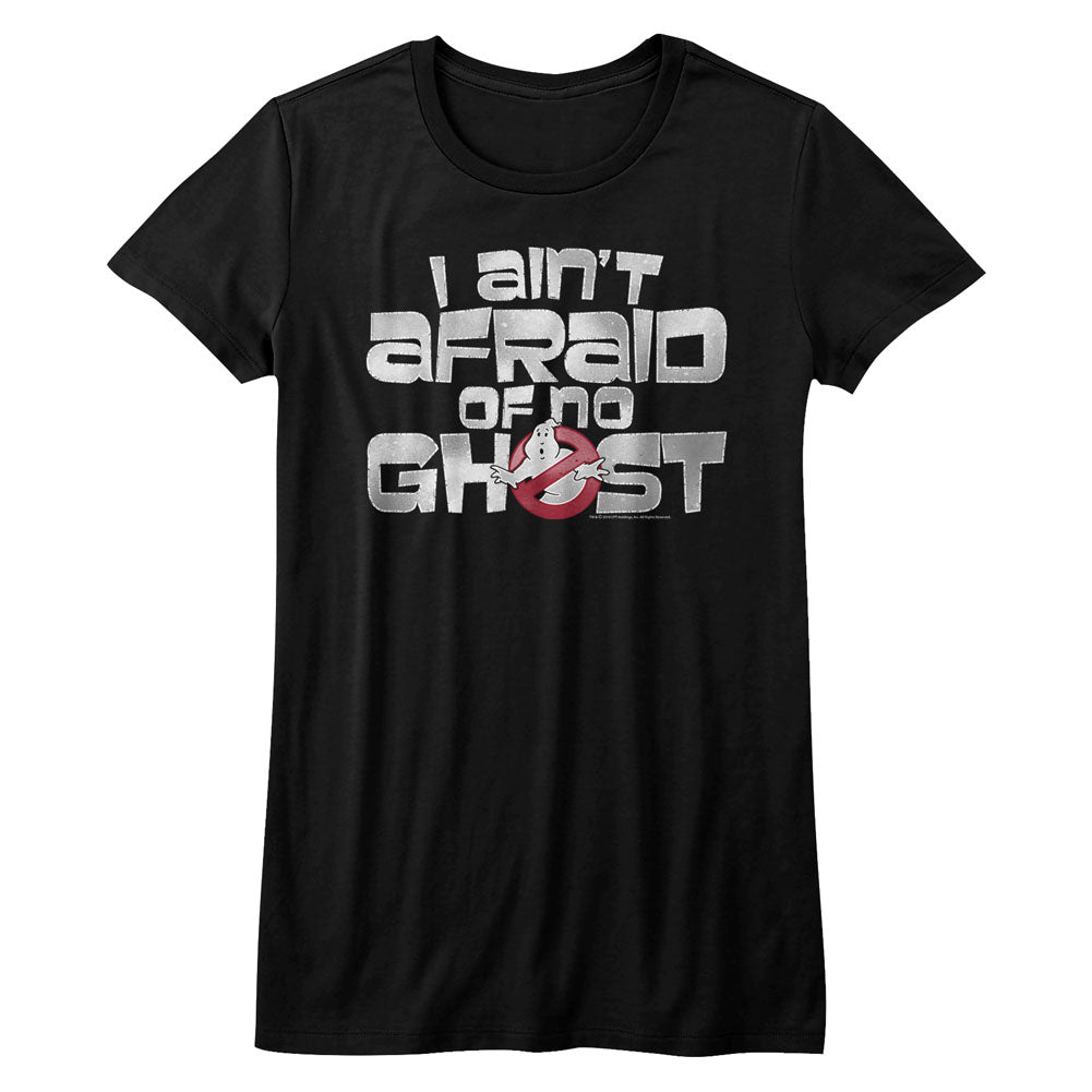 The Real Ghostbusters Ain'T Afraid Ladies T-Shirt