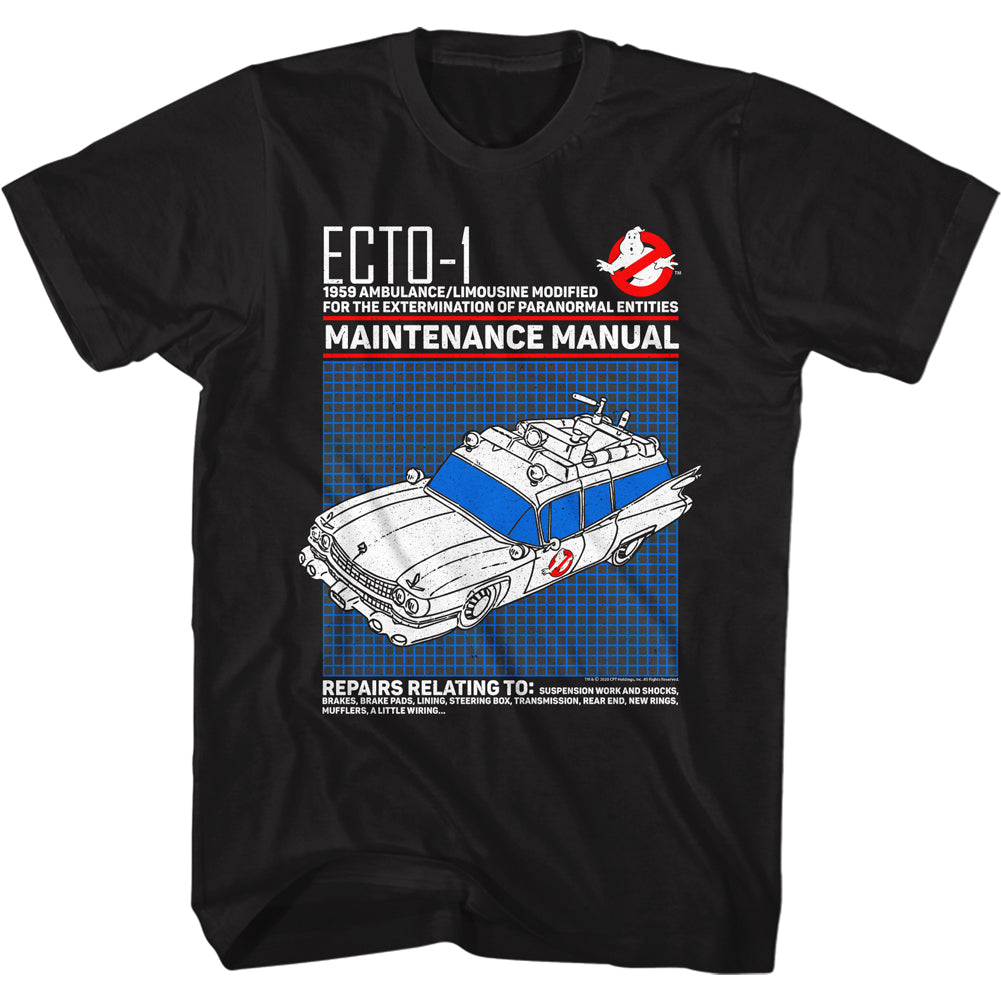 The Real Ghostbusters Ecto1 Manual Men's T-Shirt