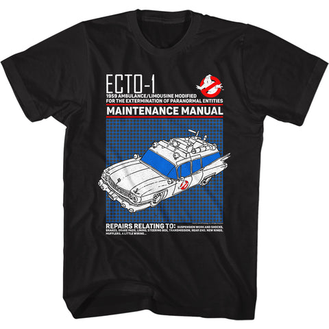 The Real Ghostbusters Ecto1 Manual Men's T-Shirt