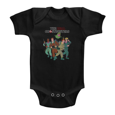 The Real Ghostbusters The Whole Crew Baby Bodysuit
