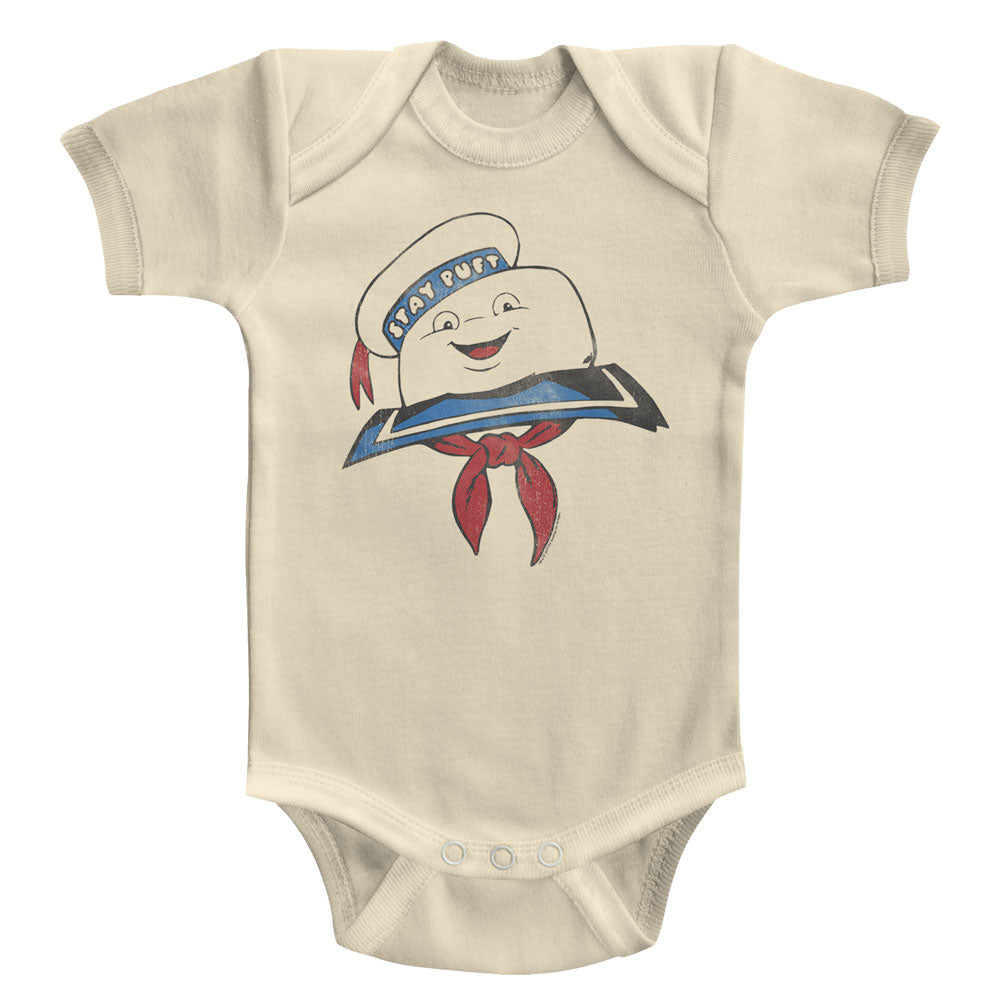 The Real Ghostbusters Stay Puft Head Baby Bodysuit
