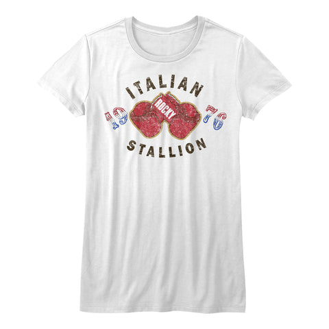 Rocky Gloves 1976 Ladies T-Shirt