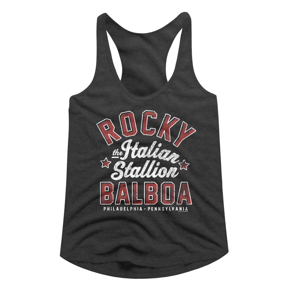 Rocky The Italian Stallion Ladies Racerback