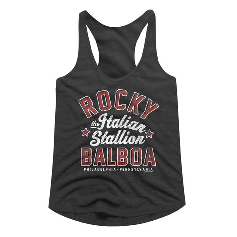 Rocky The Italian Stallion Ladies Racerback