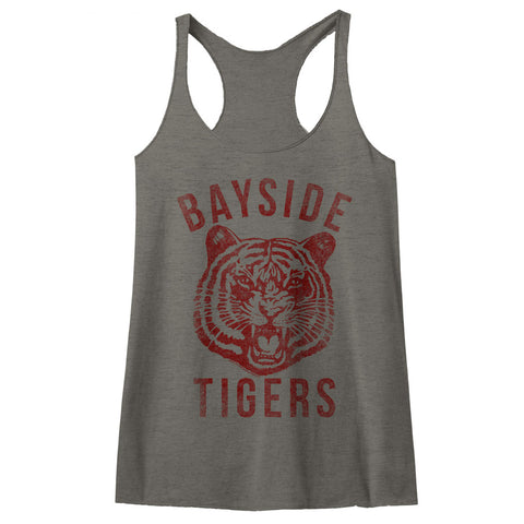 Saved By The Bell Bayside Ladies Raw Edge Racerback