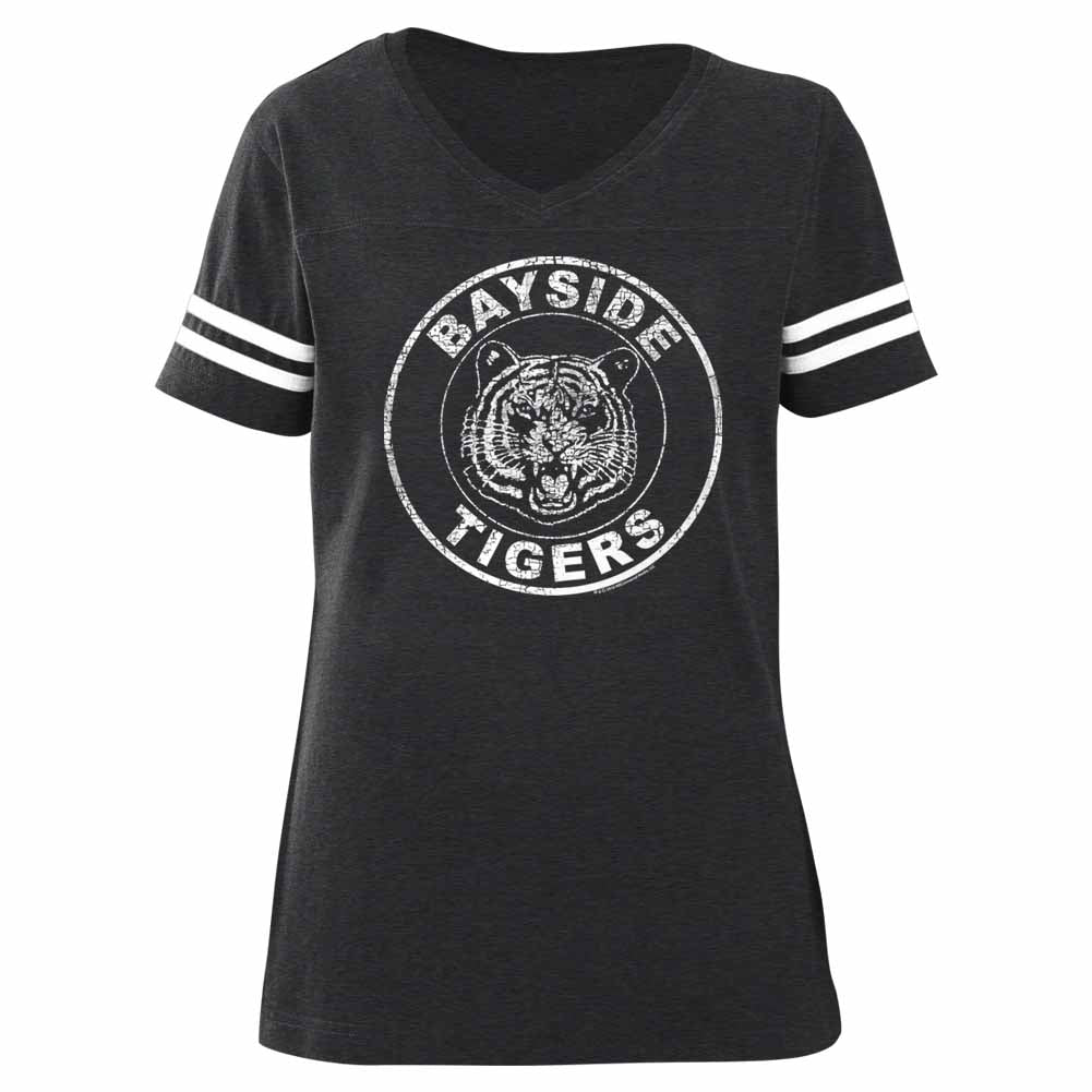 Saved By The Bell Bayside Tigers Ladies Fball T-Shirt