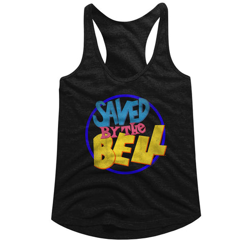 Saved By The Bell Round Logo Ladies Racerback