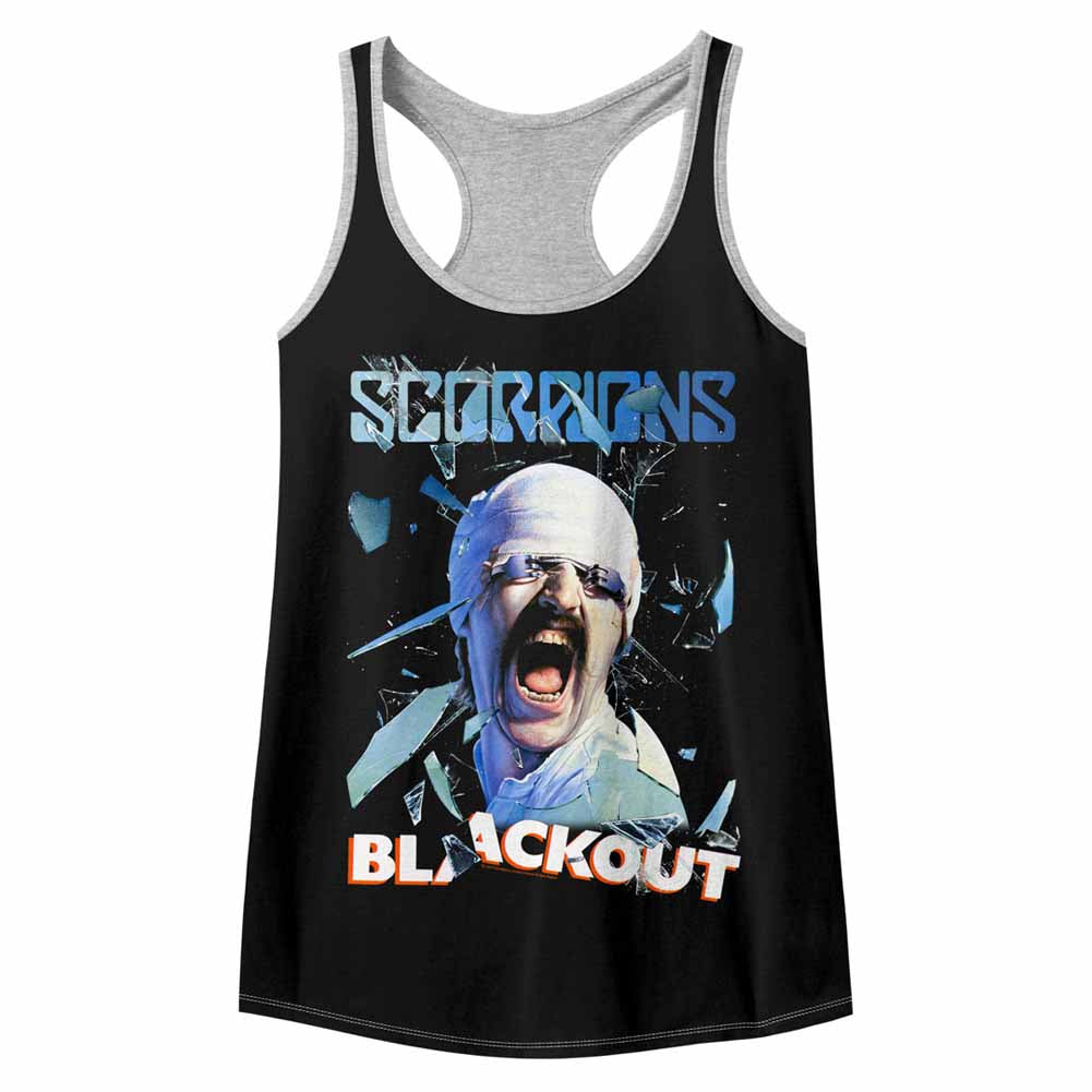 Scorpions Blackout Ladies Color Block Racerback