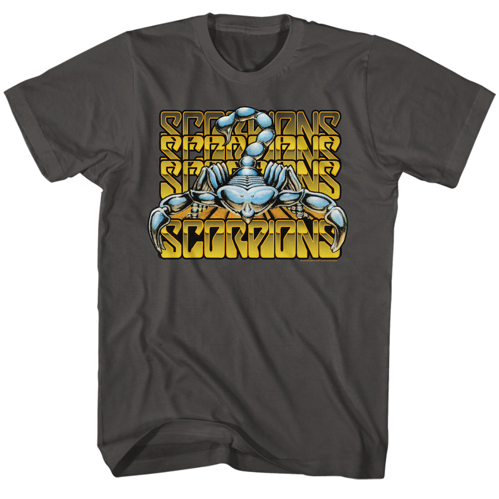 Scorpions Metallic Logos Adult T-Shirt